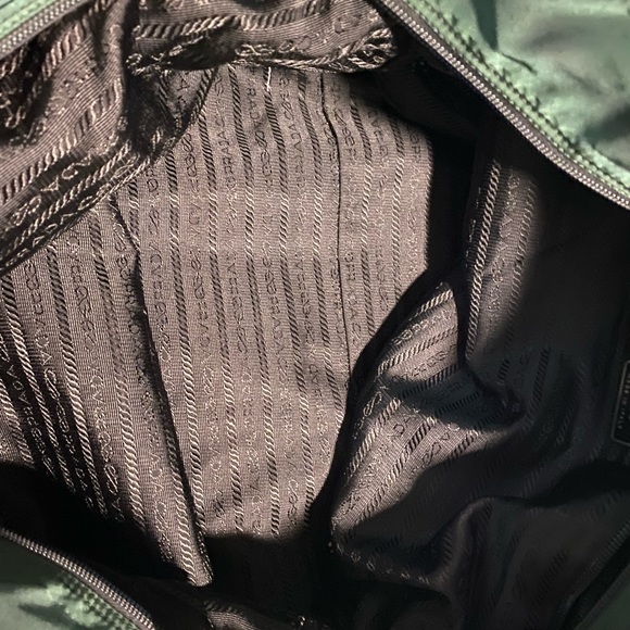 Prada Unisex Iridescent Green Tessuto / Nylon Tote - Picture 7 of 12